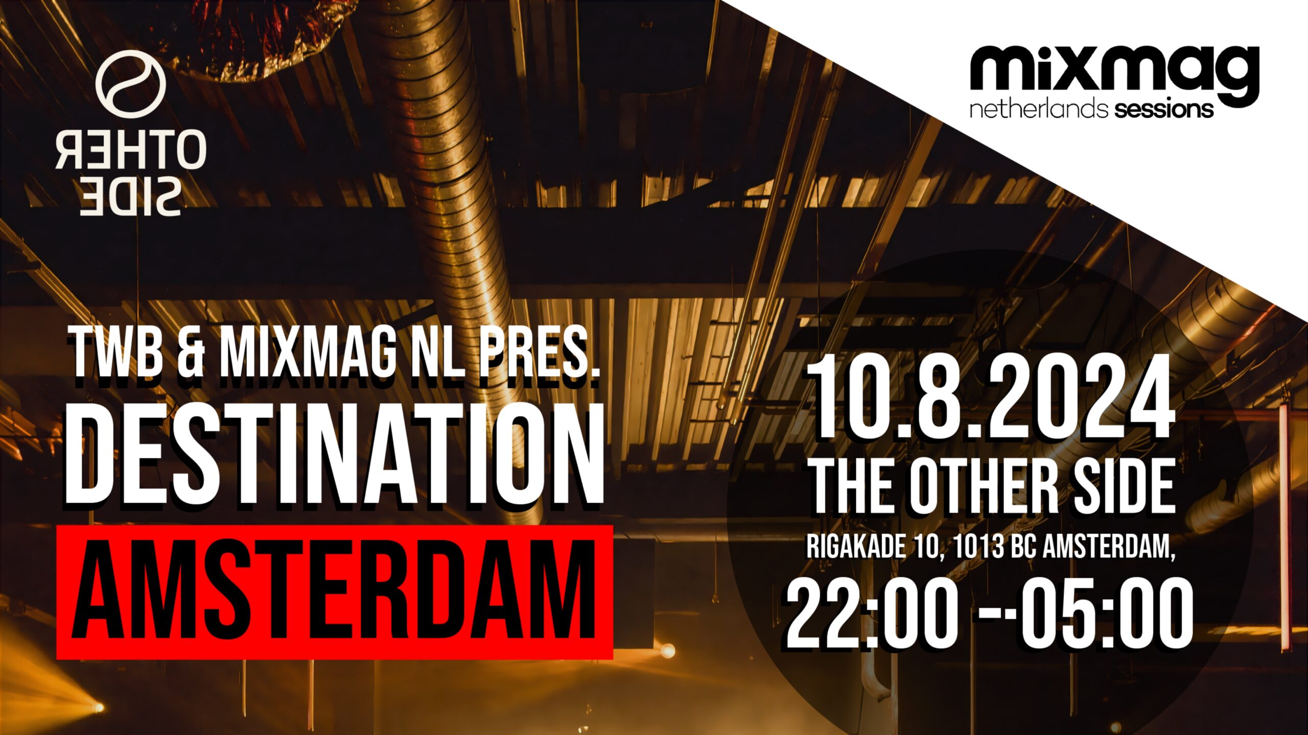 Techno Without Borders and Mixmag Netherlands Unveil Lineup For Destination Amsterdam